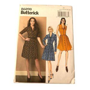 Butterick B6090 Misses Dress Sewing Pattern Sizes 16-24 uncut